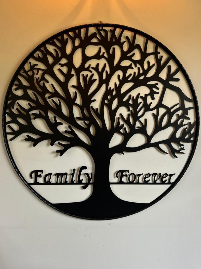 Large Family Forever Tree Of Life Metal Garden Outdoor Wall Art  Plaque 80cm Dia0