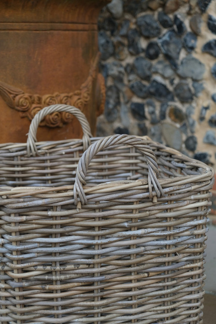 NEW Square Kubu Wicker Rattan Log Storage Handmade Traditional Basket Home Decor3