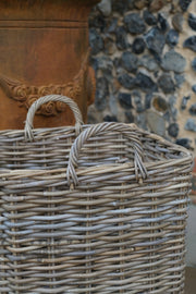 NEW Square Kubu Wicker Rattan Log Storage Handmade Traditional Basket Home Decor3