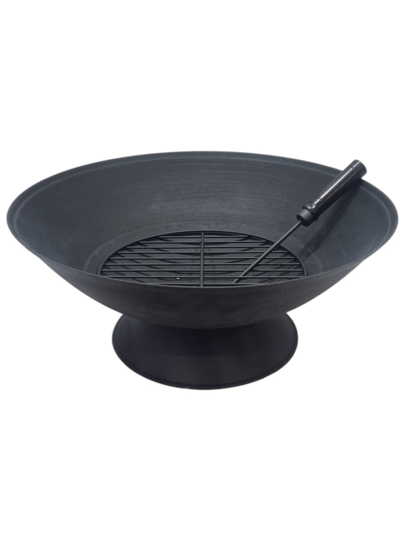 56cm Garden Fire Pit Outdoor Patio Camping Cast Iron Bowl Log Burner Heater14