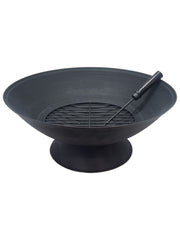 56cm Garden Fire Pit Outdoor Patio Camping Cast Iron Bowl Log Burner Heater14