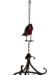 Rustic Metal Robin Hanging Windchime Garden Gift Decor Decoration Hanging Hook9
