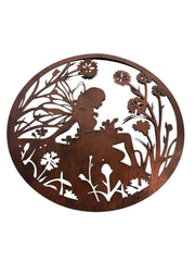 40cm Wall Art Bronze Fairy Fairies Floral Garden Home Decoration Decor Gift2