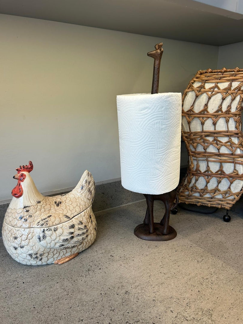 Cast Iron Giraffe Kitchen Roll Holder Paper Towel Stand Animal Door Stop Gift5