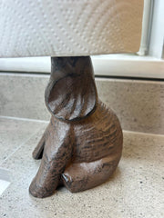 Cast Iron Elephant Kitchen Roll Holder Paper Towel Stand Animal Door Stop Gift4