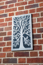 Zinc Tree of Life Wall Mirror with Birds Garden Outdoor Wall Plaque Decoration0
