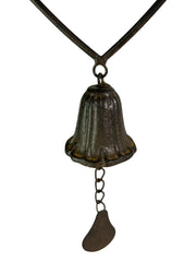 Brown Heart Hanging Windchime Garden Gift Outdoor Bell Bird Decoration Decor7