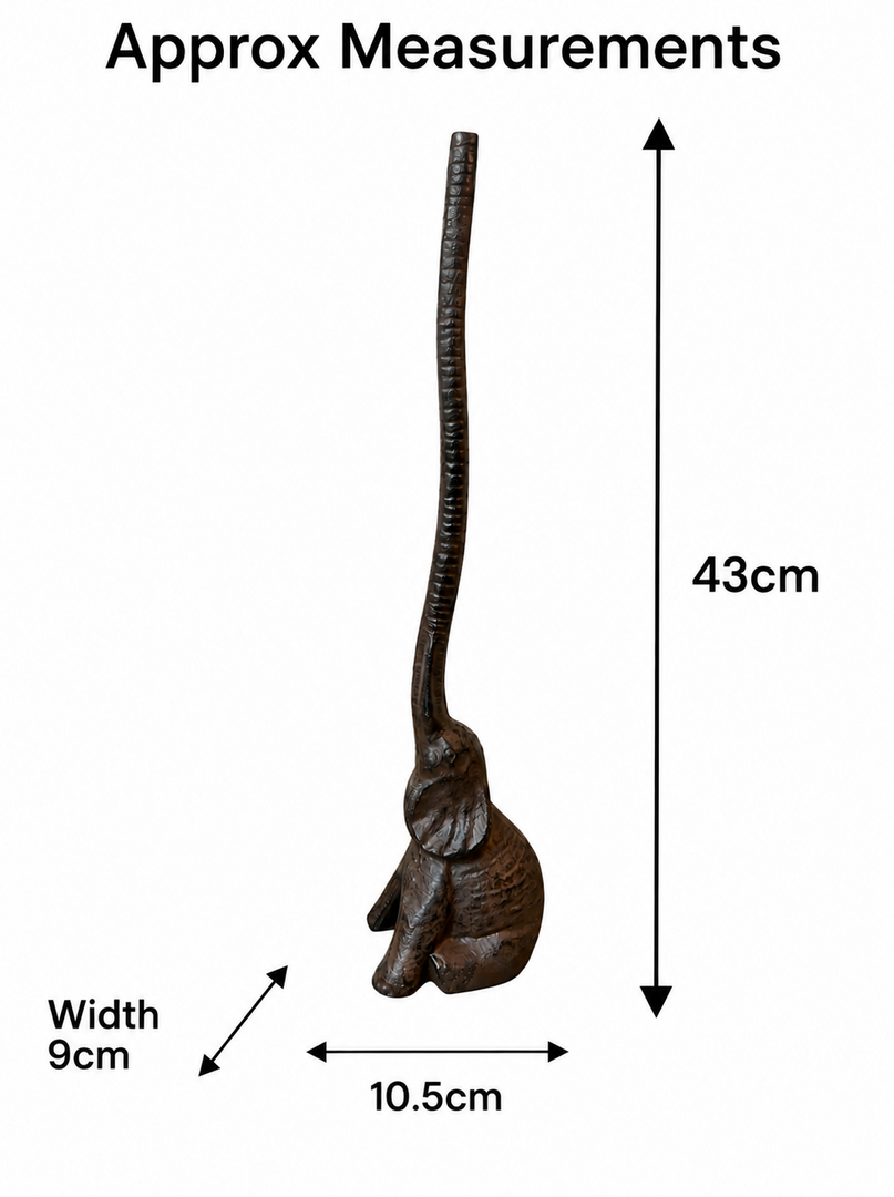 Cast Iron Elephant Kitchen Roll Holder Paper Towel Stand Animal Door Stop Gift1