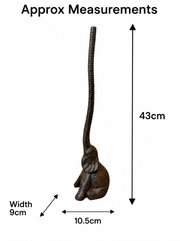 Cast Iron Elephant Kitchen Roll Holder Paper Towel Stand Animal Door Stop Gift1