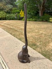 Cast Iron Elephant Kitchen Roll Holder Paper Towel Stand Animal Door Stop Gift11