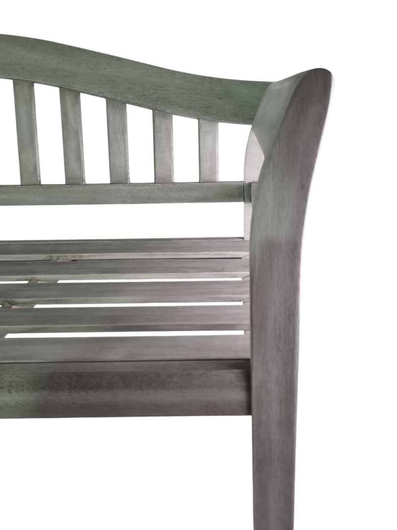 Queen Classic Grey Eucalyptus Wood Wooden Garden Bench 2/3 Seat Indoor Outdoor6