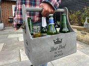 Wooden Best Dad In The World Bottle Gift Box Carrier Gift Novelty Xmas Large16