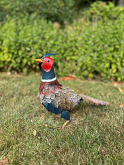 Decorative Pheasant Bird Animal Countryside Metal Garden Giftware Ornament8