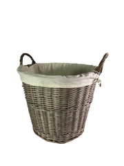 Natural Collection Large Wicker Plain Lined Log Home Tidy Laundry Storage Basket8