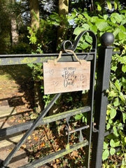 The Worlds Best Dad Logo Wooden Garden Sign Hanging Plaque Notice Gift Love Fat4