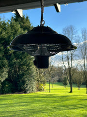 Patio Heater Black Hanging Mains Powered Weatherproof Outdoor Garden With Chain4