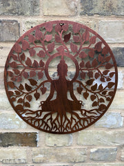 40cm Wall Art Bronze Buddha Garden Home Gift Plaque Decoration Decor4