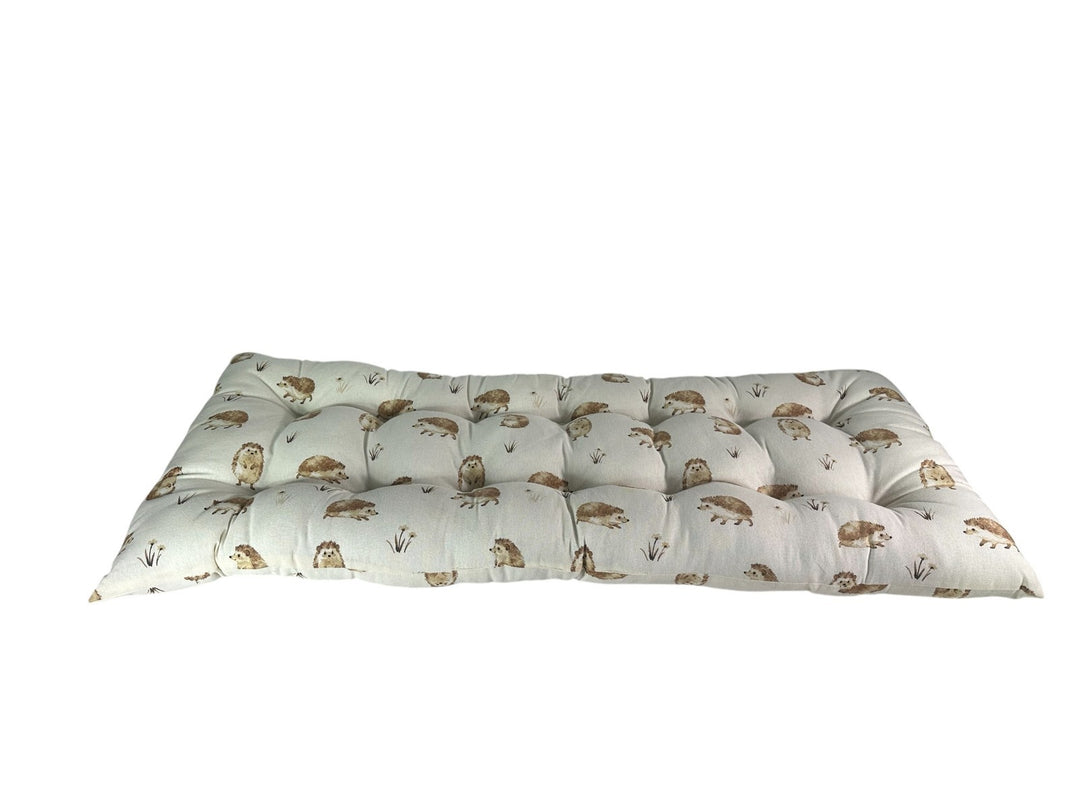 Happy Hedgehog Bench Seat Pad Grey Cushion Outdoor Garden Decor 110cm x 50cm15