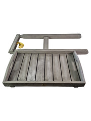 Classic Grey Wooden Garden Butler's Tea Tray Table Eucalyptus Indoor Outdoor3