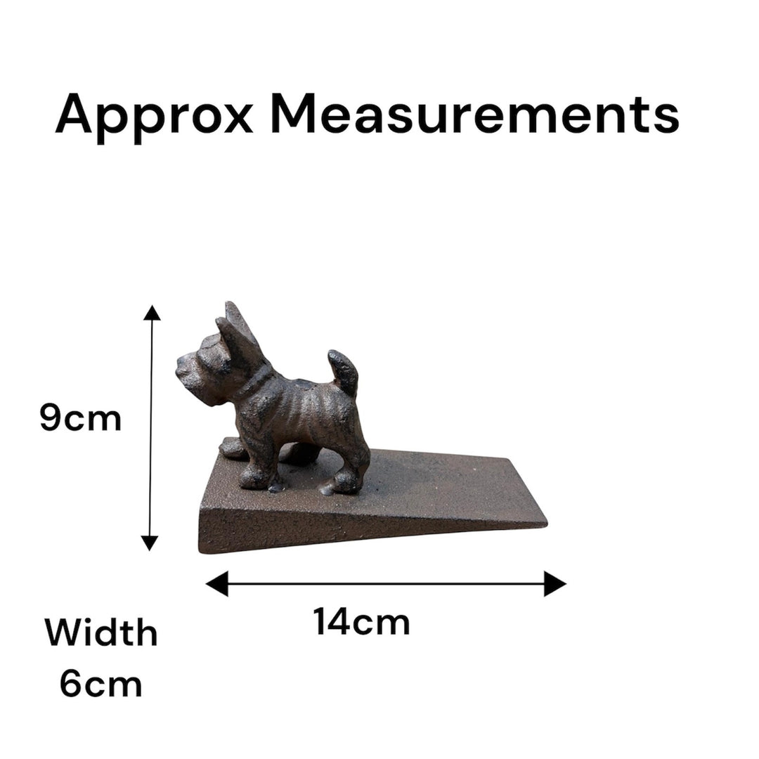 Cast Iron Scottie Dog Doorstop Door Stopper Heavy Metal Home Decoration Decor1