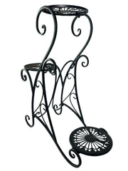 3 Tier Planter Black Plant Flower Pot Stand Garden Gift Decor Decoration9