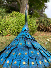 Tail Down Decorative Peacock Bird Animal Metal Garden Giftware  Ornament9