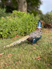 Decorative Pheasant Bird Animal Countryside Metal Garden Giftware Ornament4