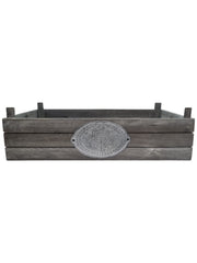 Heritage Set of 3 Wooden Nesting Storage Crates Rustic Grey Vintage Style Box21