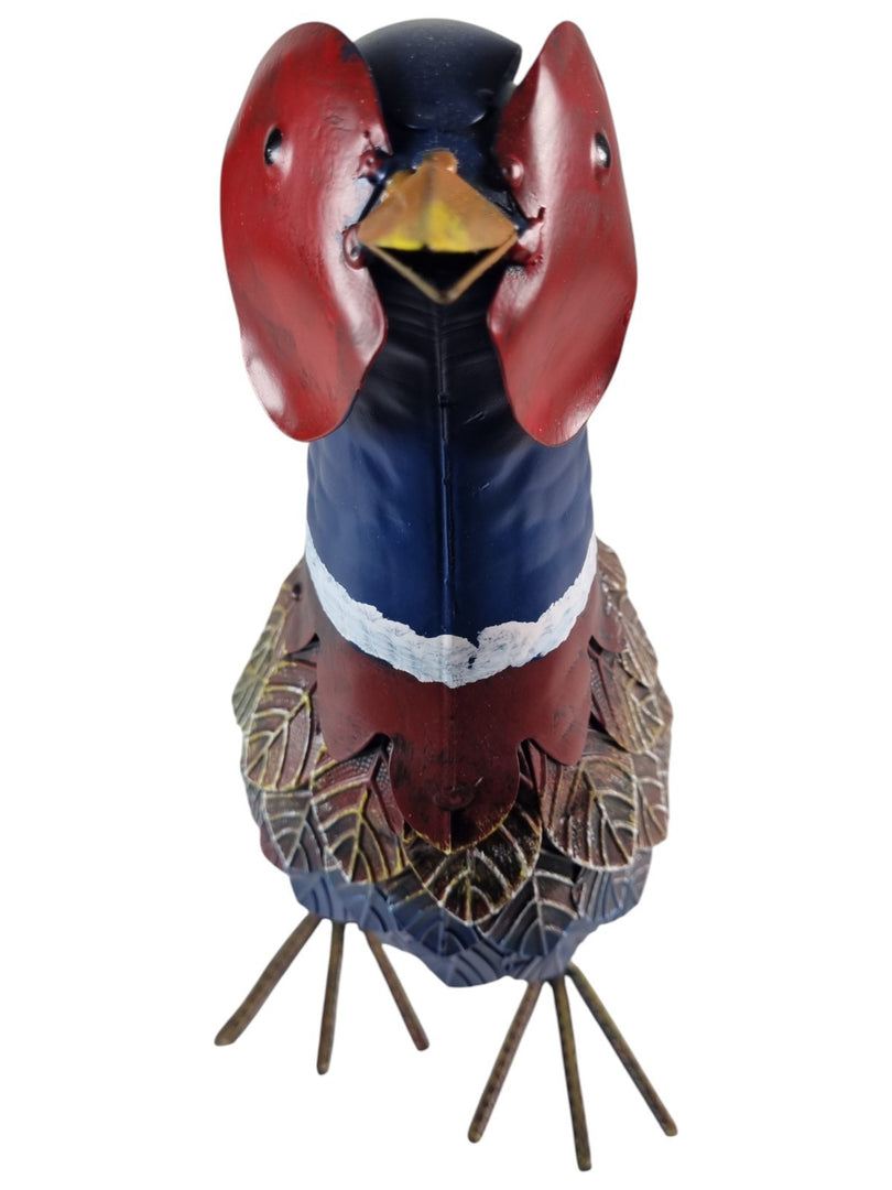 Decorative Pheasant Bird Animal Countryside Metal Garden Giftware Ornament12