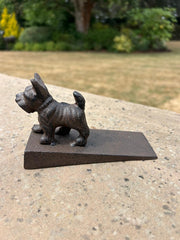 Cast Iron Scottie Dog Doorstop Door Stopper Heavy Metal Home Decoration Decor2