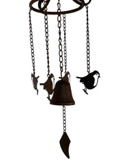 Rustic Metal Robin Hanging Windchime Garden Gift Decor Decoration Hanging Hook6