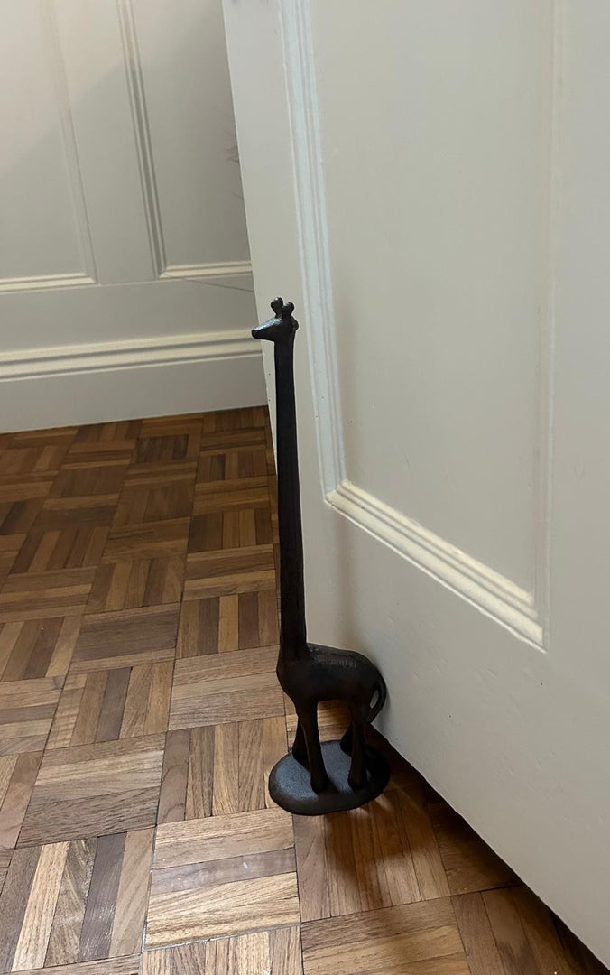 Cast Iron Giraffe Kitchen Roll Holder Paper Towel Stand Animal Door Stop Gift3