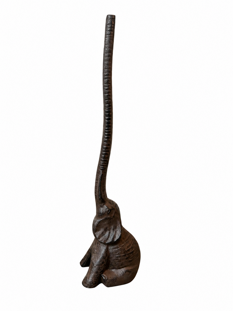Cast Iron Elephant Kitchen Roll Holder Paper Towel Stand Animal Door Stop Gift12