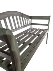 Queen Classic Grey Eucalyptus Wood Wooden Garden Bench 2/3 Seat Indoor Outdoor4
