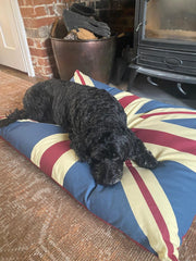 Vintage Retro Union Jack UK Floor Cushion Red Blue Dog Bed Garden Indoor Gift18