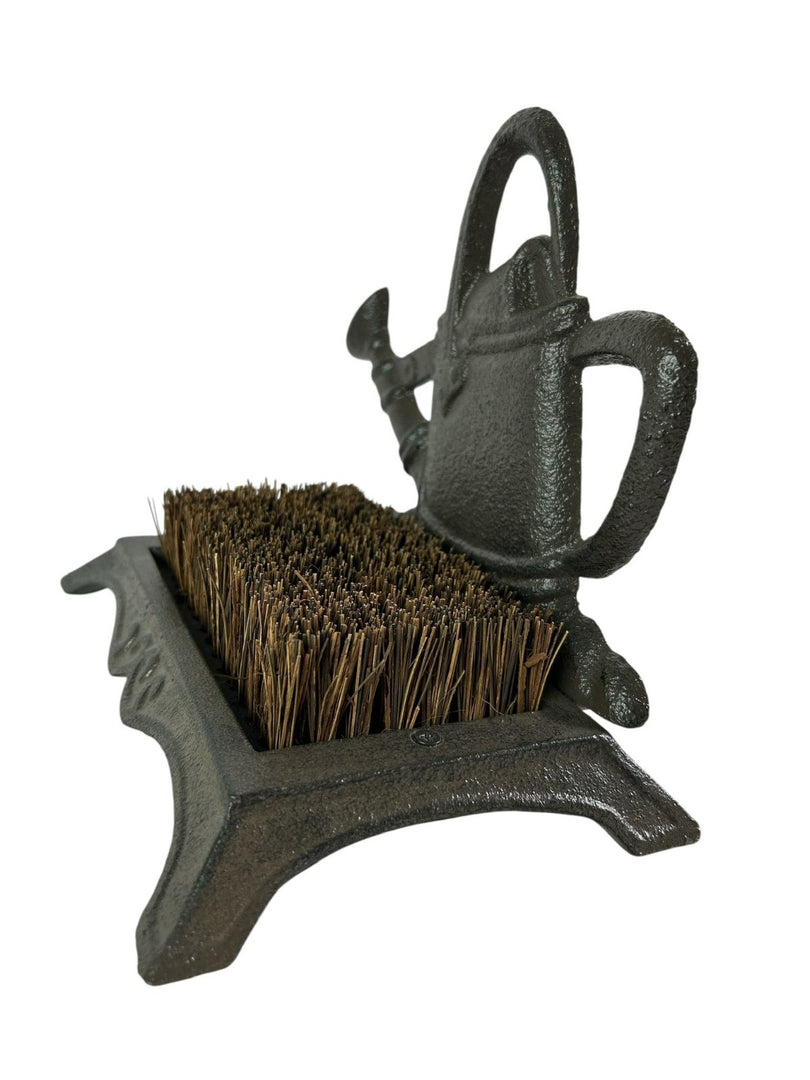 Cast Iron Watering Can Boot Scraper Brush Shoe Welly Boot Cleaner Garden Gift11