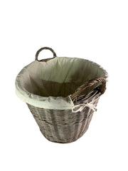 Natural Collection Large Wicker Plain Lined Log Home Tidy Laundry Storage Basket7