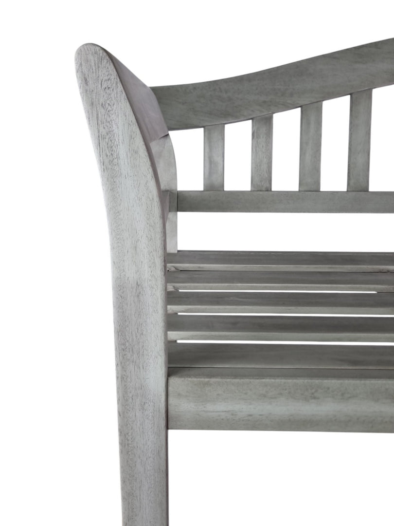 Queen Classic Grey Eucalyptus Wood Wooden Garden Bench 2/3 Seat Indoor Outdoor7