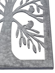 Zinc Tree of Life Wall Mirror with Birds Garden Outdoor Wall Plaque Decoration11