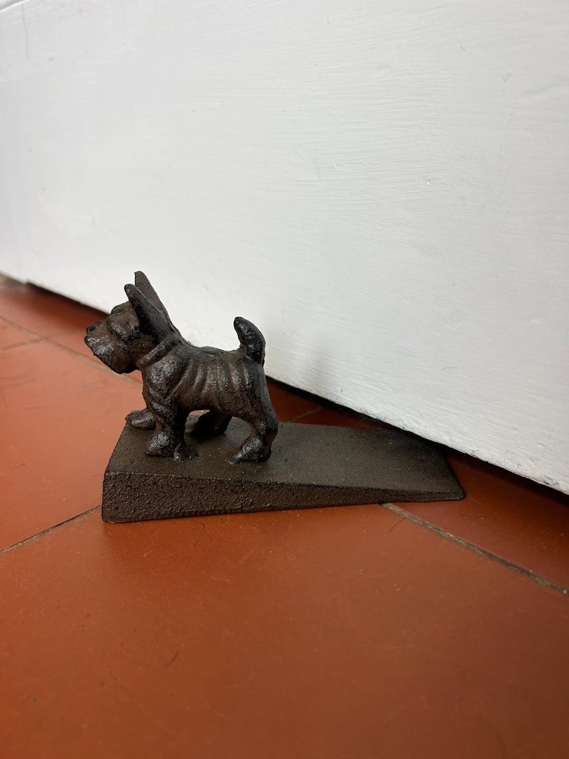 Cast Iron Scottie Dog Doorstop Door Stopper Heavy Metal Home Decoration Decor0