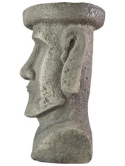 Moai Easter Island Head Statue Resin Garden Ornament Tiki Style Sculpture Plinth13