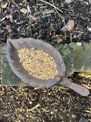 Cast Iron Leaf Bird Feeder Dish Seed Bowl Garden Gift Ornament Decoration Feed6