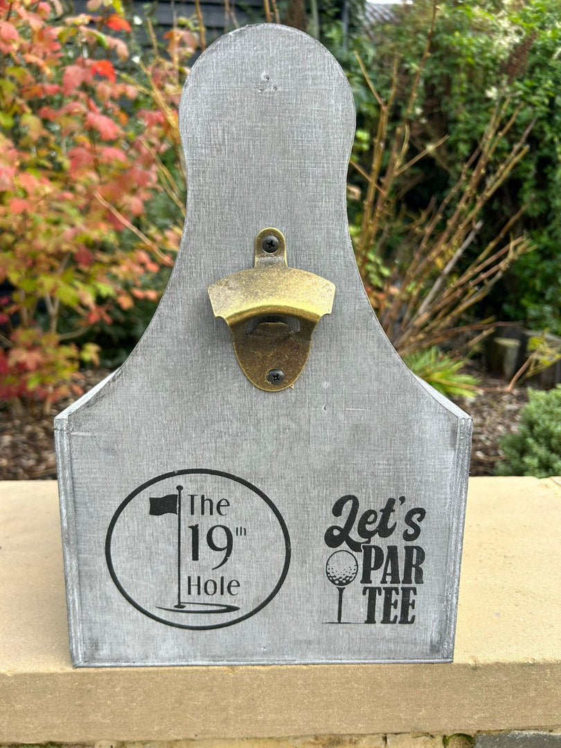 Wooden Golf Bottle Gift Box Carrier Golfer 19th Hole Gift Novelty Xmas Large11