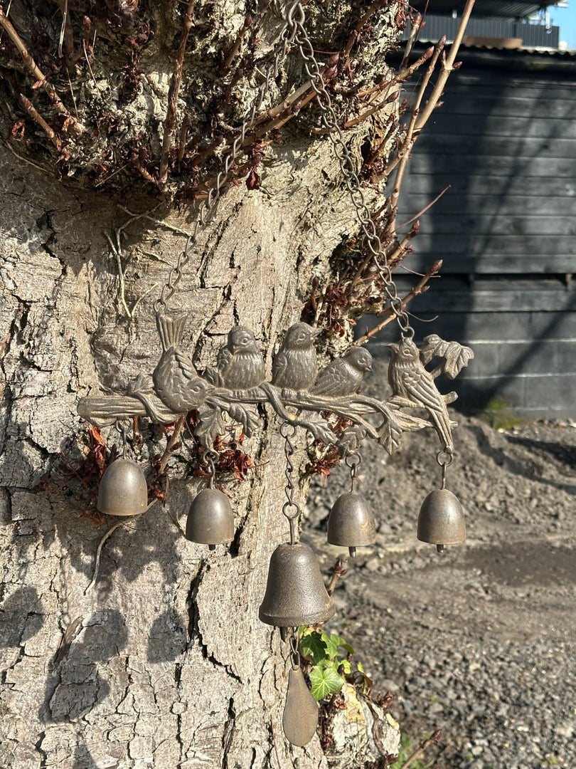 5 Birds Hanging Windchime Bird Chime Garden Gift Decor Decoration Bells Chain3