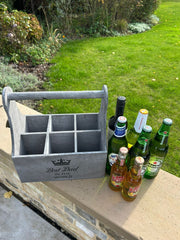 Wooden Best Dad In The World Bottle Gift Box Carrier Gift Novelty Xmas Large14