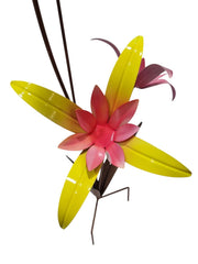 Colourful Metal Garden Flower Ornament Outdoor Lily Sculpture Stake Decoration9