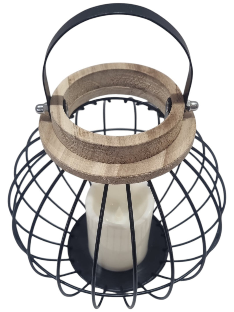 Black Metal Hanging Lantern Candle Holder Rustic Garden Patio Outdoor Decor19