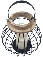 Black Metal Hanging Lantern Candle Holder Rustic Garden Patio Outdoor Decor19