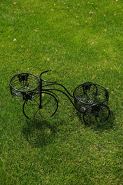 2 Tier Trike Pot Holder Metal Garden Flowers Plant Display Planter in Black8