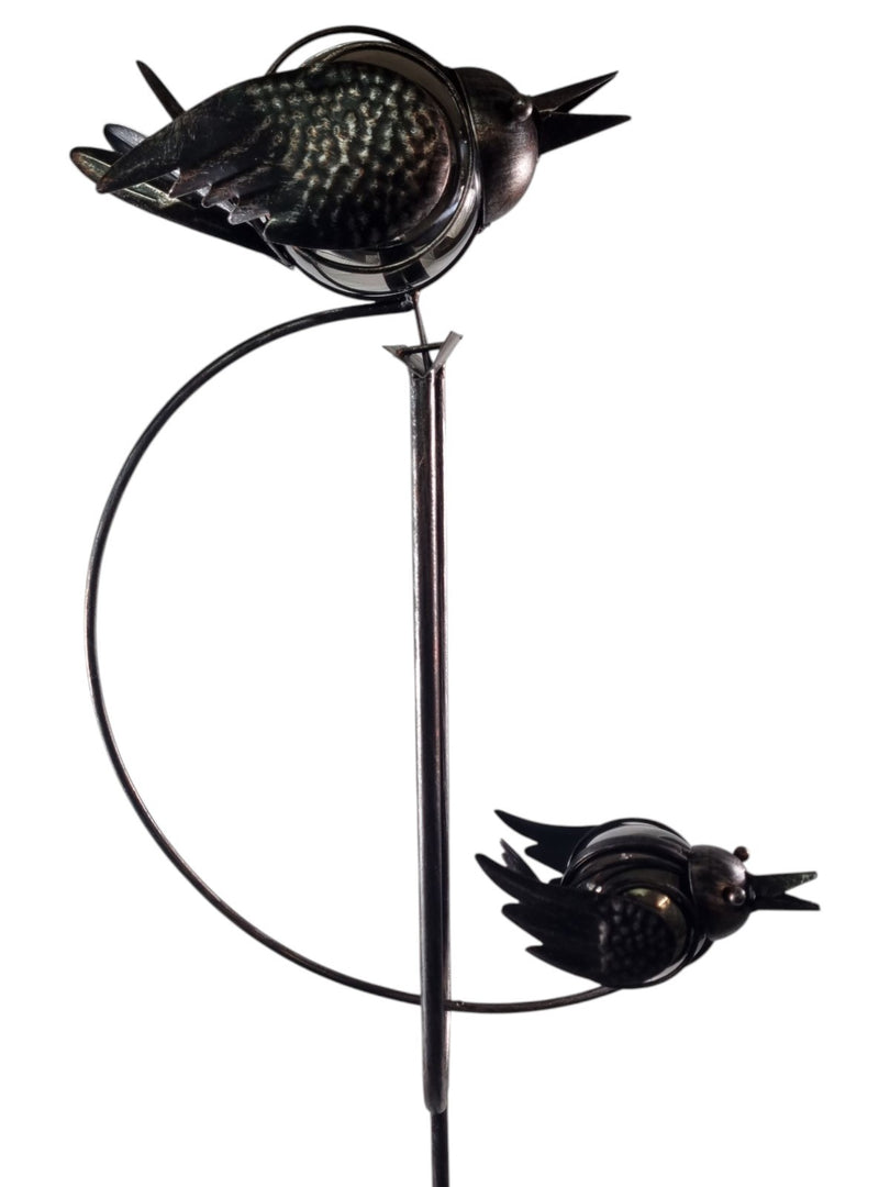 Twin Bird Rocking Balancing Garden Ornament Decoration Rocker Flying Stake7